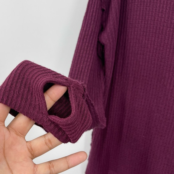 Free People North Shore Purple Thermal SZ XS - Picture 7 of 8